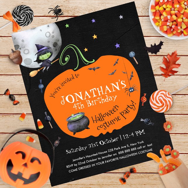 Halloween Costume Enfants Fête Budget Invitation (Créateur téléchargé)