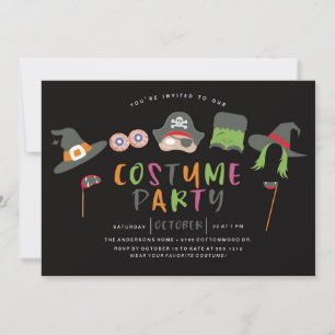 HALLOWEEN COSTUME FÊTE INVITATION