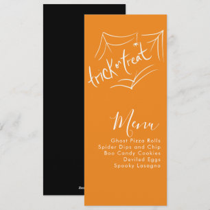 Halloween Costume Party Company Menu de l'événemen