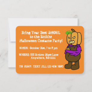 Halloween Costume Party Personnalisable Invitation