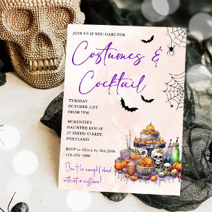 Halloween Costumes & Cocktails Invitation
