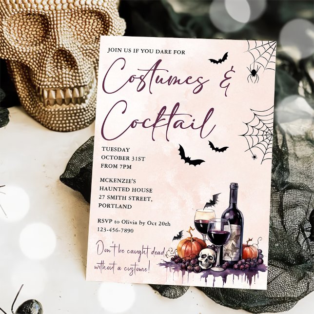 Halloween Costumes & Cocktails Invitation (Créateur téléchargé)