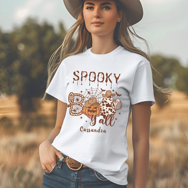 Halloween Country Western Spooky T-Shirt (Créateur téléchargé)