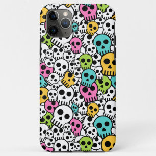 Halloween crâne rose gothique Coque-Mate coque iph