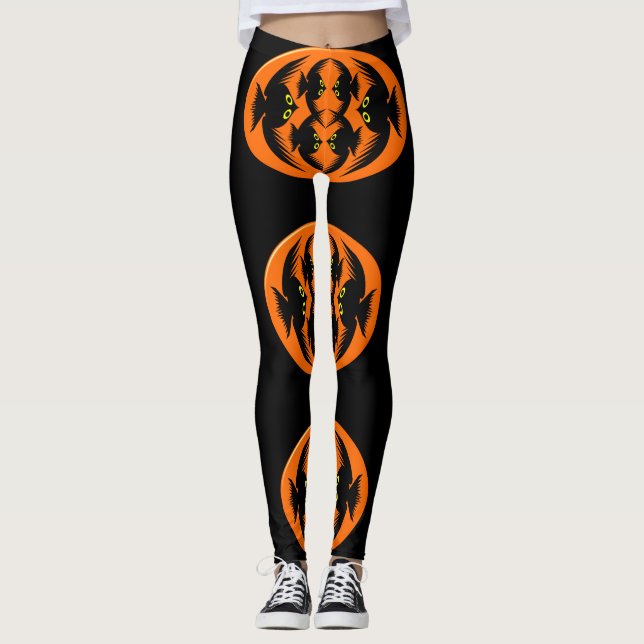 Halloween Crows Leggings (Devant)