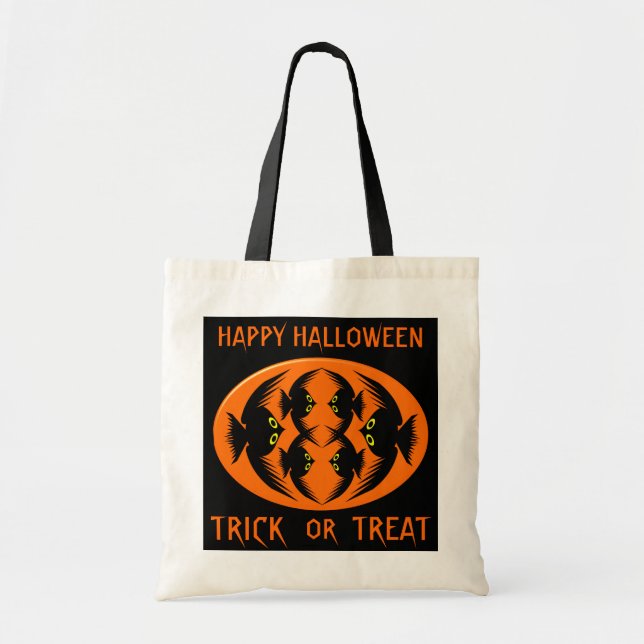 Halloween Crows Trick ou sac de traitement (Devant)