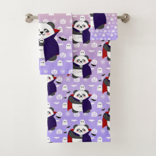 Halloween Cute Baby Panda Dracula Vampire