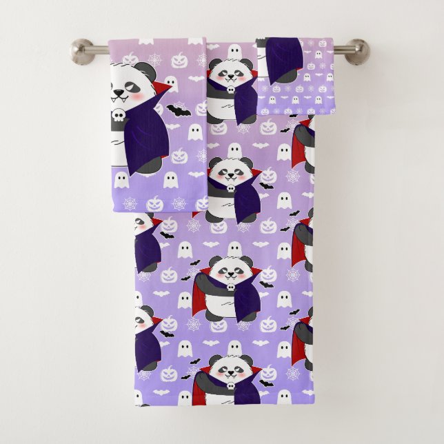 Halloween Cute Baby Panda Dracula Vampire (En situation)