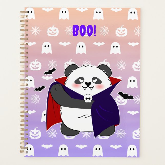 Halloween Cute Baby Panda Dracula Vampire (Devant)