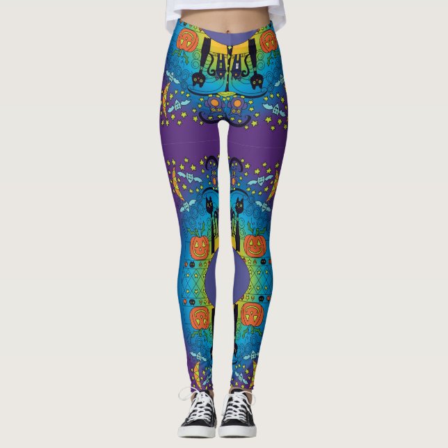 Halloween Cute et Leggings Éffrayants (Devant)