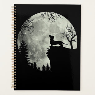 Halloween Dachshund Et Lune