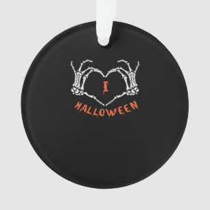 Halloween de Slogan. Geste Cardiaque En Squelette