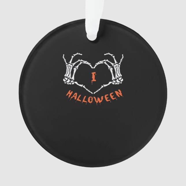 Halloween de Slogan. Geste Cardiaque En Squelette (devant)