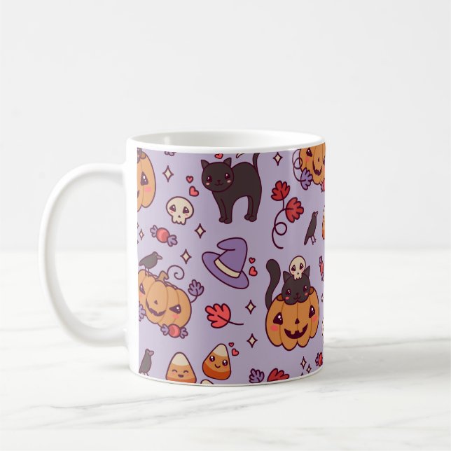 Halloween décoration motif tasse de café (Gauche)