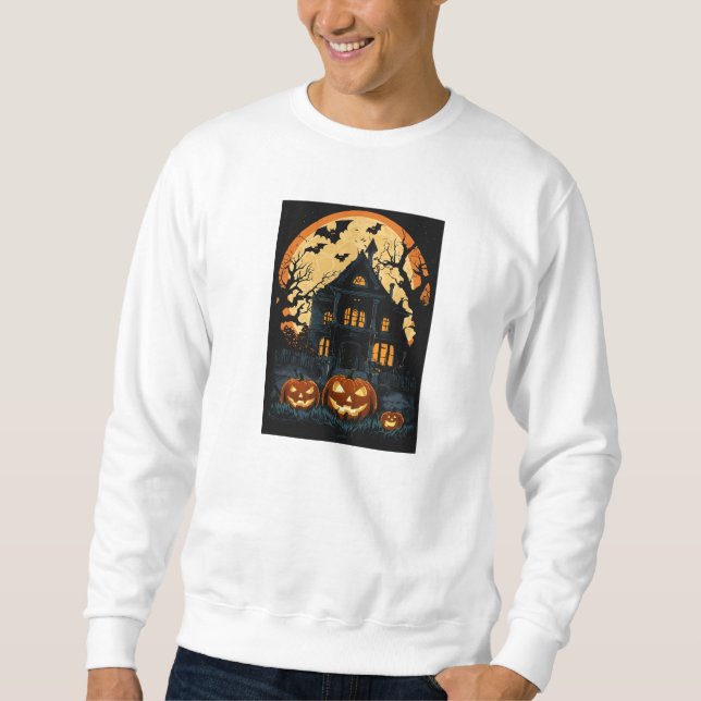 Halloween Design Men, s Sweatshirt de base (Devant)