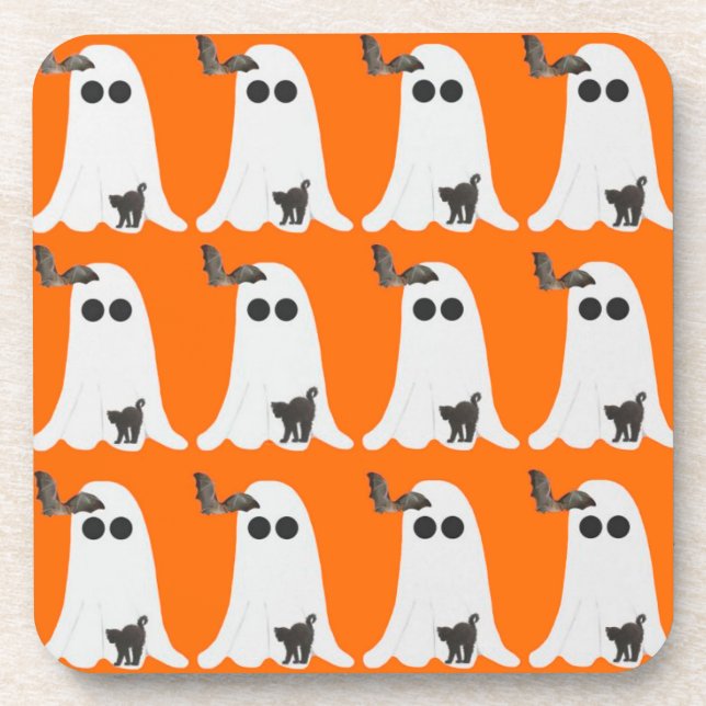 Halloween Dessous de verre en plastique dur (Devant)
