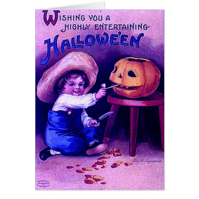 Halloween divertissant vintage (Devant)