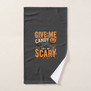 Halloween Donnez-moi des bonbons Chat effrayant