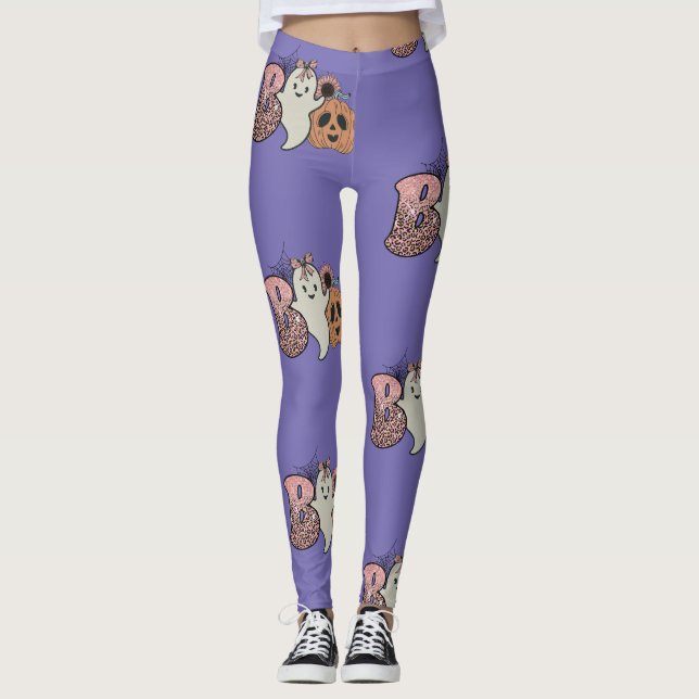 Halloween éffrayant Leggings (Devant)