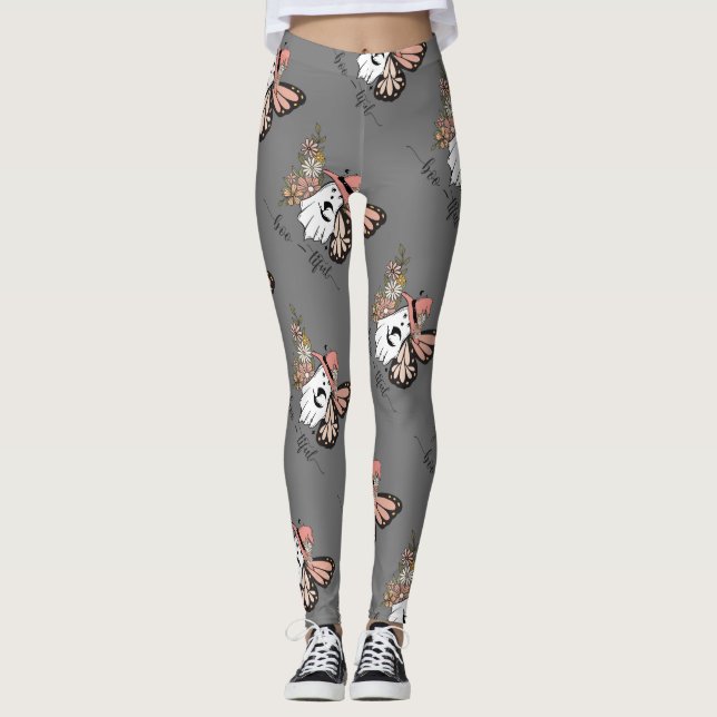 Halloween éffrayant Leggings (Devant)