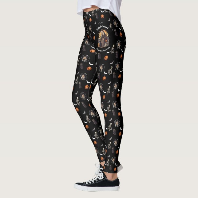 🕷️ Halloween Éffrayant - NOIR - Leggings 🎃 👻 (Gauche)