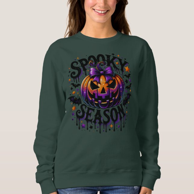 Halloween Éffrayant Saison Sweatshirt (Devant)