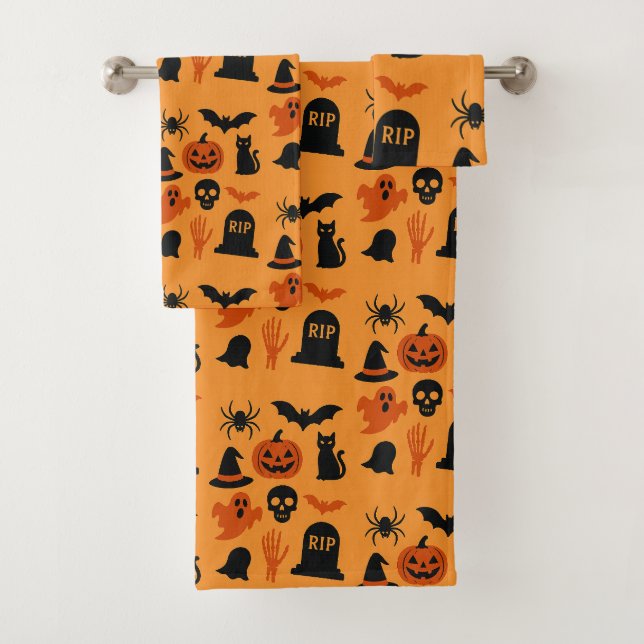 Halloween éffrayant - Trick noir et orange (En situation)