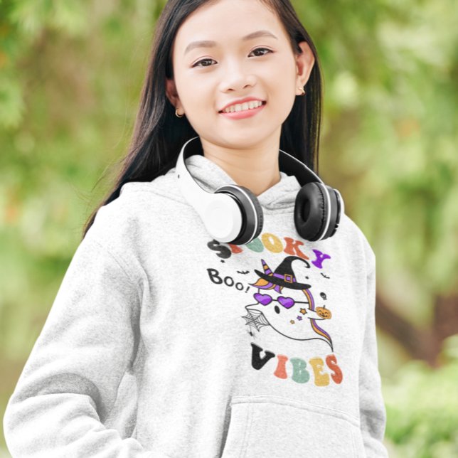 Halloween Éffrayant Vibes Retro mignon monicorne f (Créateur téléchargé)