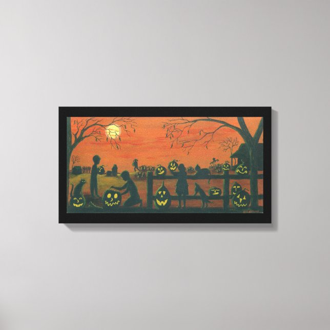 Halloween, enveloppé, toile, impression (Recto)