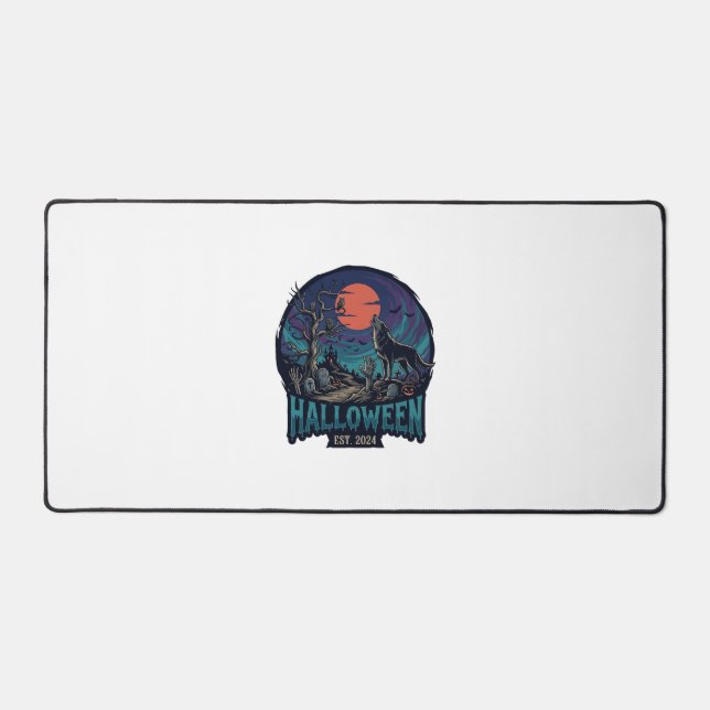 Halloween Est Howling Wolf Red Moon Zombie Hand_1 (Recto)