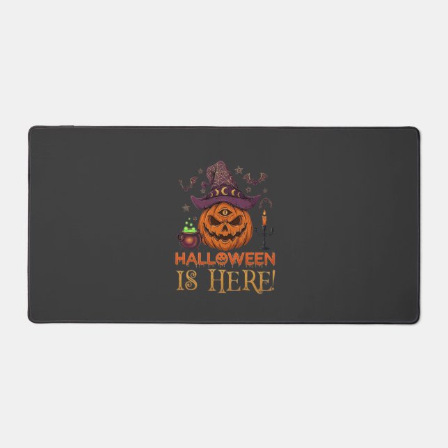 Halloween Est Là Chapeau De Sorcière Citrouille Ch (Recto)