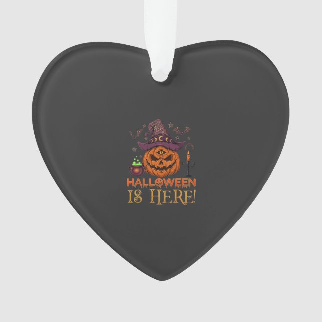 Halloween Est Là Chapeau De Sorcière Citrouille Ch (devant)