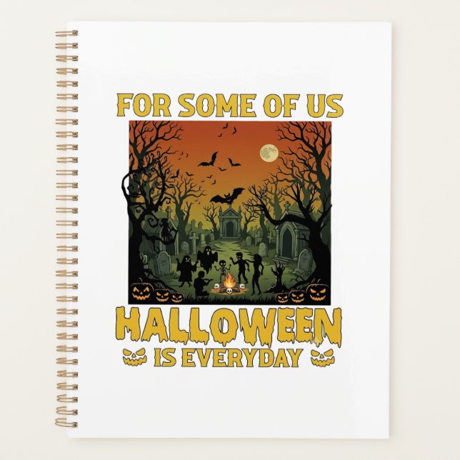 Halloween est tous les jours Cimetière Zombies Feu (Devant)