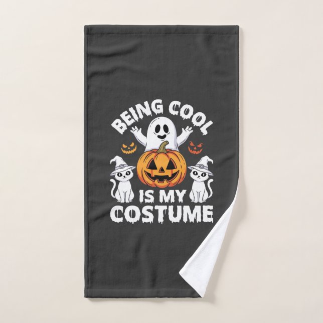 Halloween être cool est mon design de costume de f (Serviette à main)