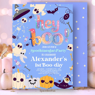 Halloween Fantôme Anniversaire Invitation Party He