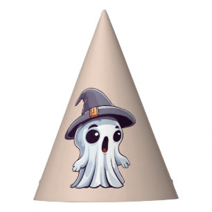 Halloween : fantôme avec chapeau -