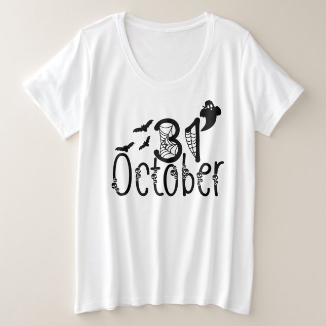 Halloween fantôme éffrayant 31 octobre (Design devant)