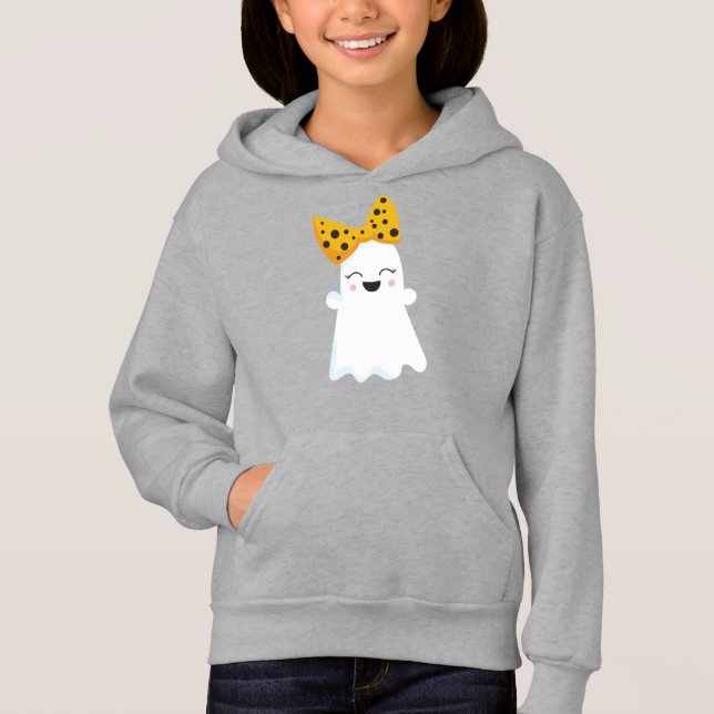 Halloween, Fantôme, Ruban, Bow, Bow, Tricot Ou Tra (Devant)