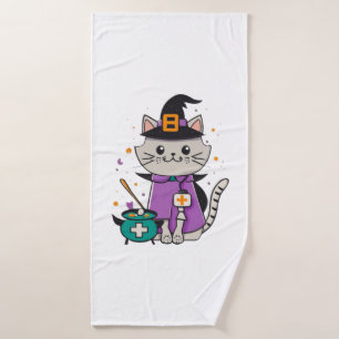 Halloween Feline Hero One Spooky Nurse Cat