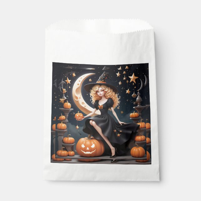 Halloween Fête Favoriser Sacs Sorcière (Devant)