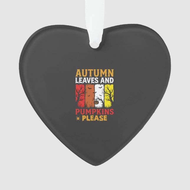 Halloween Feuilles d'Automne et Citrouilles Design (devant)