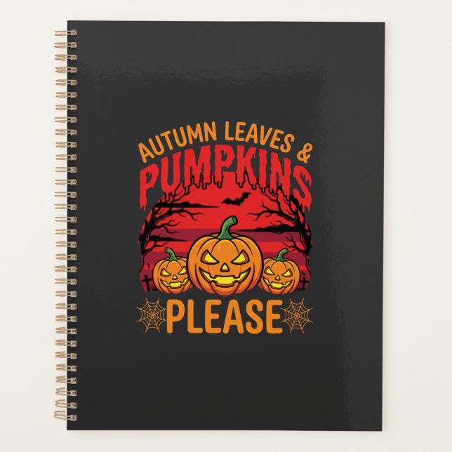 Halloween Feuilles d'Automne et Citrouilles S'il V (Devant)