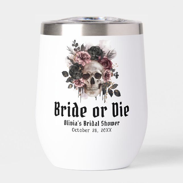 Halloween Floral Skull Bride ou Fête des mariées d (Avant)