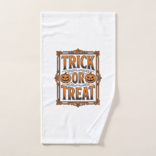Halloween Friandise Citrouille Crânes Gravure Vint