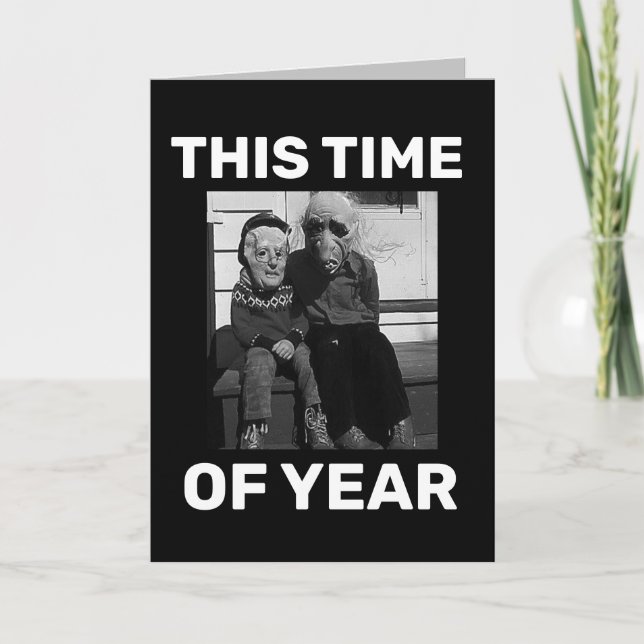 HALLOWEEN FUNNY AMIS GREETING CARTE (Devant)