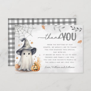 Halloween Ghost Carte de remerciements