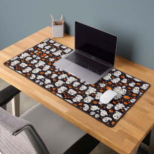 Halloween Ghost et Citrouille Desk Mat