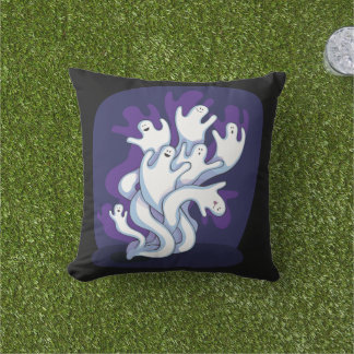 Halloween Ghosts et Polka Dot Coussin extérieur