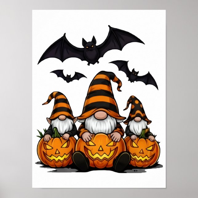Halloween Gnome Poster (Devant)