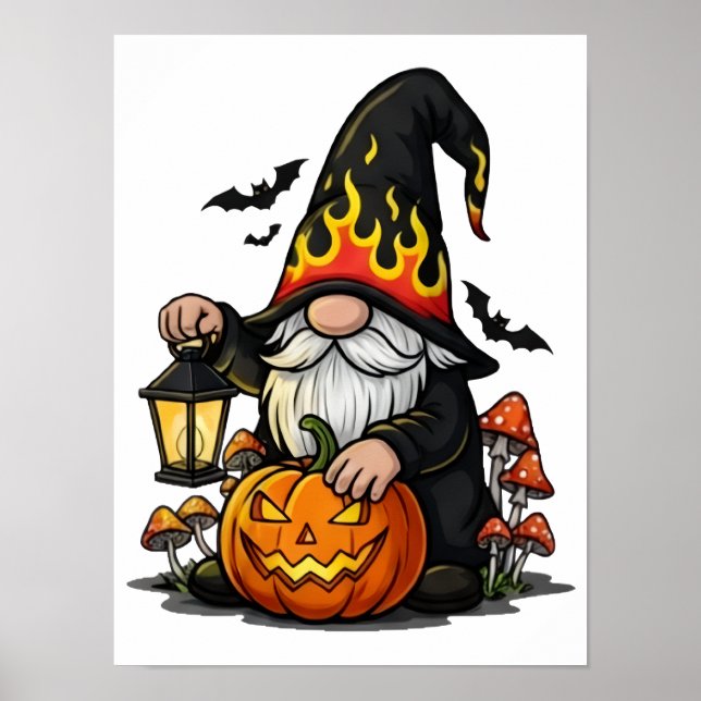 Halloween Gnome Poster (Devant)